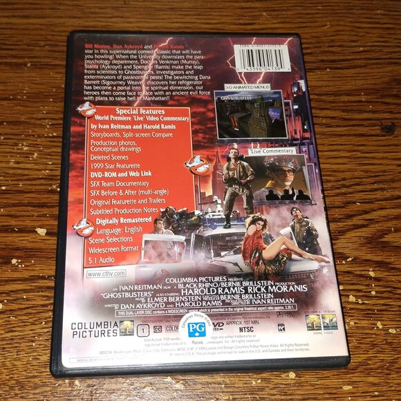 Ghostbusters (DVD, 1999) Harold Ramis Rick Moranis - Picture 3 of 3